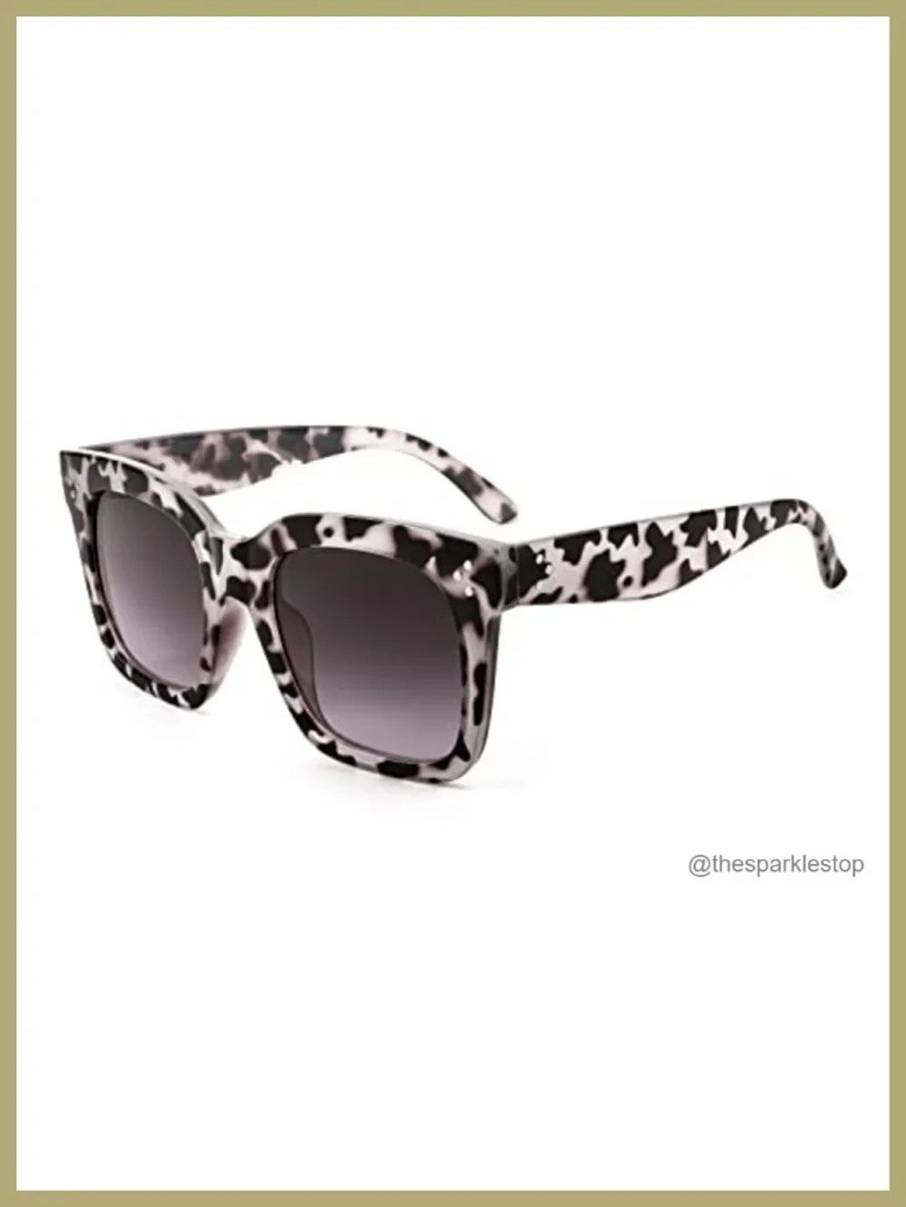 Vintage Butterfly Square Sunglasses for Women UV400 Gradient Lens Oversized